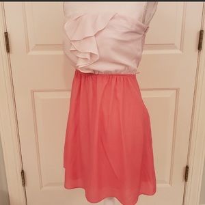 Pink Express Strapless Dress